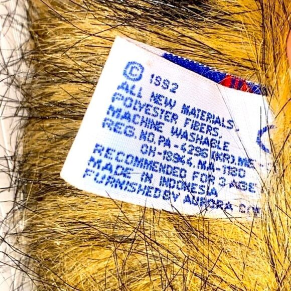 A&A Plush Inc Vintage Brown Black Bear Plush Stuffed Animal 15" 1992 Furry Soft - Picture 9 of 12